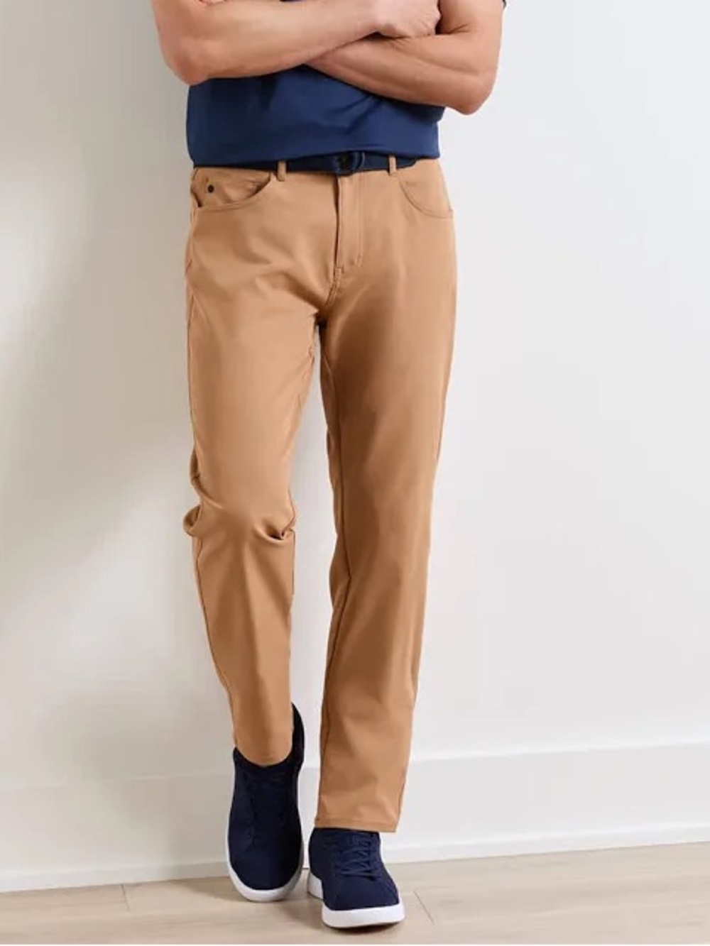 NWT Peter Millar eb66 Performance Five-Pocket Pant: British Tan (35x32)